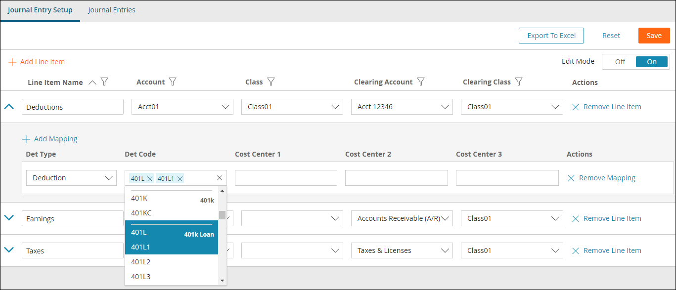 Set Up Journal Entries for QuickBooks Online Self Setup Integration